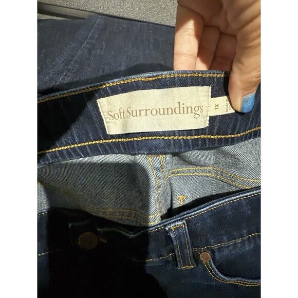 Soft Surroundings Supremely Soft Jeans High Rise Skinny Ankle Dark Wash XL - Picture 6 of 6
